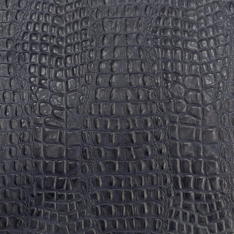 Avetco- Oltu Cow Leather Embossed-Navy Blue Oltu Crocodile Embossed Leather in Navy Blue – Avetco