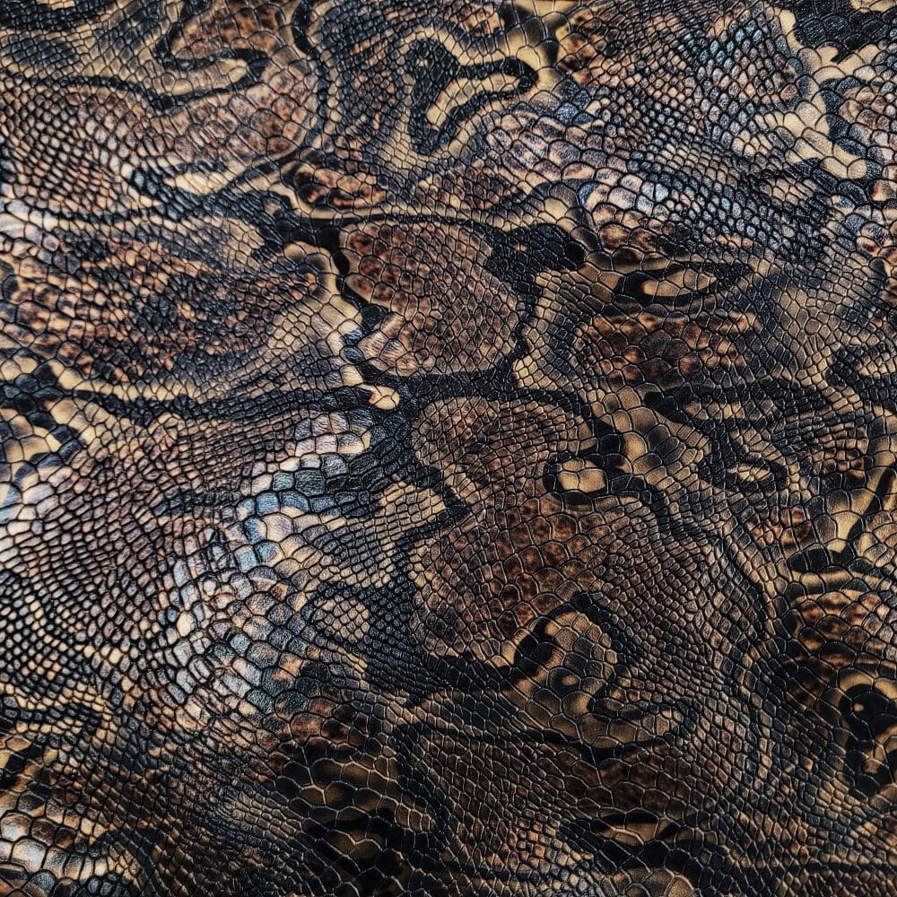 KP-228 Black Snake Milkyway-Embossed Cow Leather- Avetco