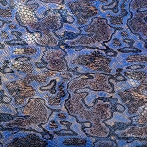Dazzling Blue Snake Milkyway Embossed Cow Leather – Avetco