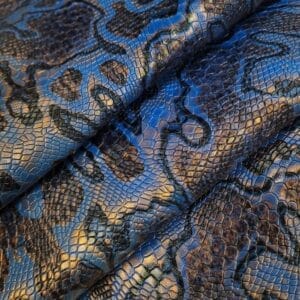Dazzling Blue Snake Milkyway Embossed Cow Leather – Avetco