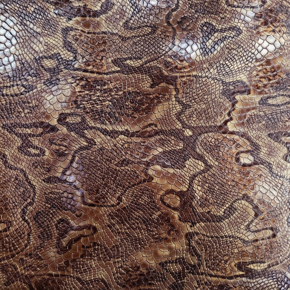 KP-228 Rustic Brown Snake Milkyway-Embossed Cow Leather- Avetco