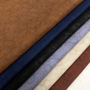 Snake embossed cow suede leather hides in six colors – Aztec, Insignia Blue, Black, Ashley Blue, Warm Sand, and Cinnamon – Avetco