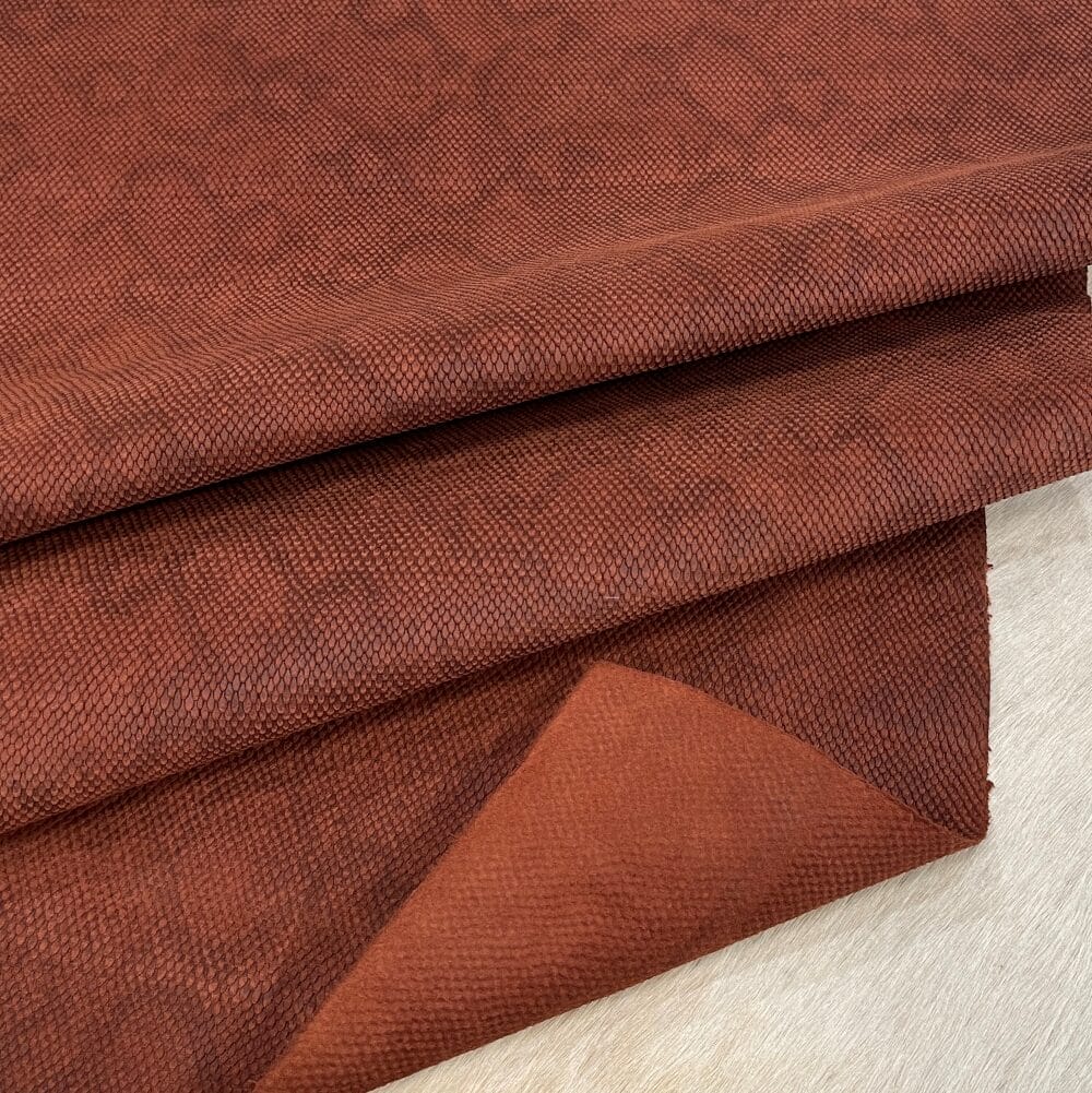 KP-230CIN-Cinnamon Vertu Snake Cow Suede Leather-Avetco 5