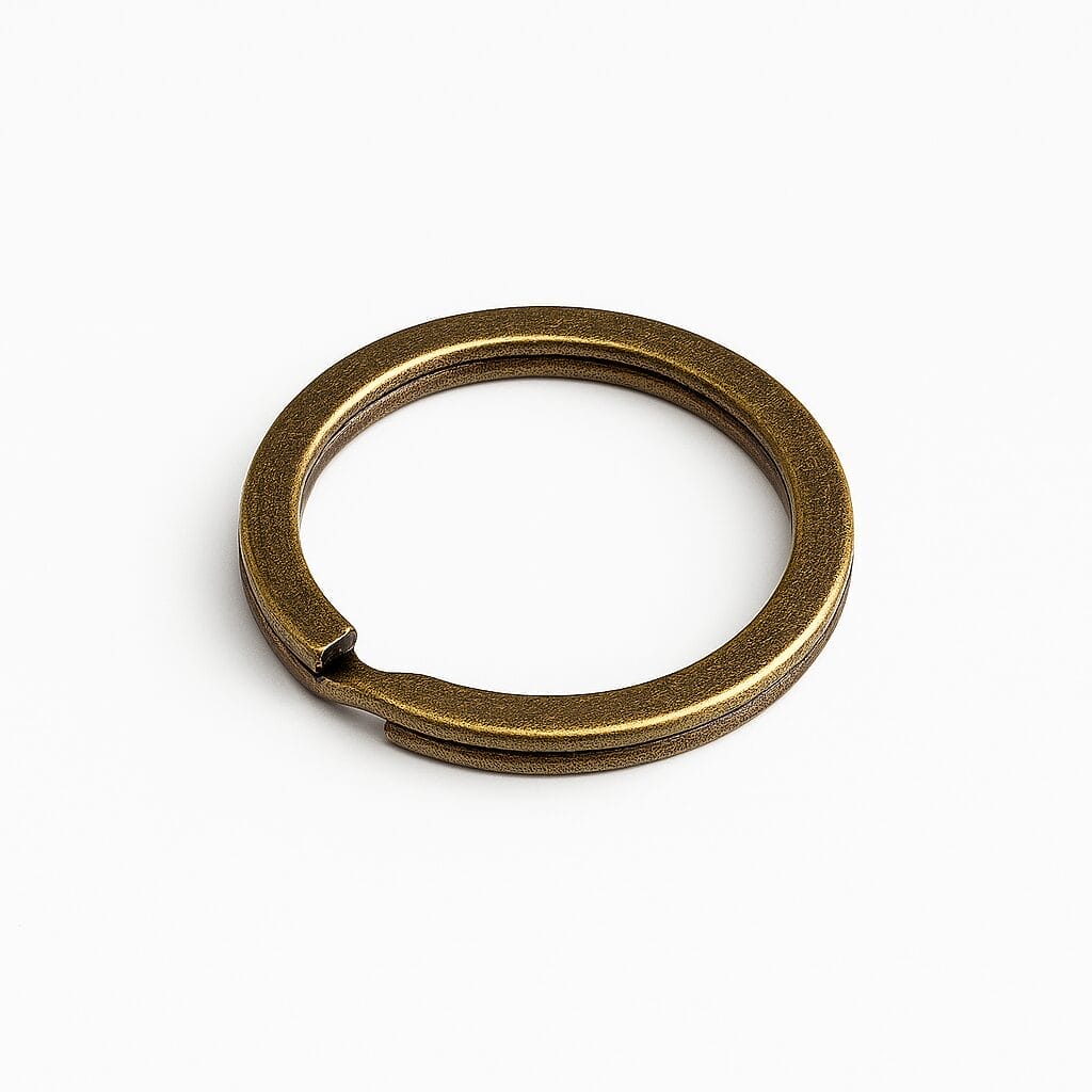 KR2228-SPlit Key Ring-Antique Brass-Avetco