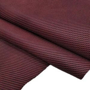 Windy embossed cow leather in rich wine red. Avetco