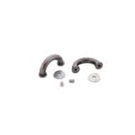 Y0895 arch bridge strap keeper in brushed gunmetal finish with washers and screws