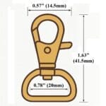 Y1326 Snap Hook – Trigger Swivel 20mm Strap Fit – Nickel, Gunmetal, Antique Brass – 10 Pack