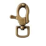 H13001 Lobster Claw Swivel Snap Hook – Nickel, Brushed Gunmetal, Antique Brass – Fits 16mm Straps – 10 Pack"