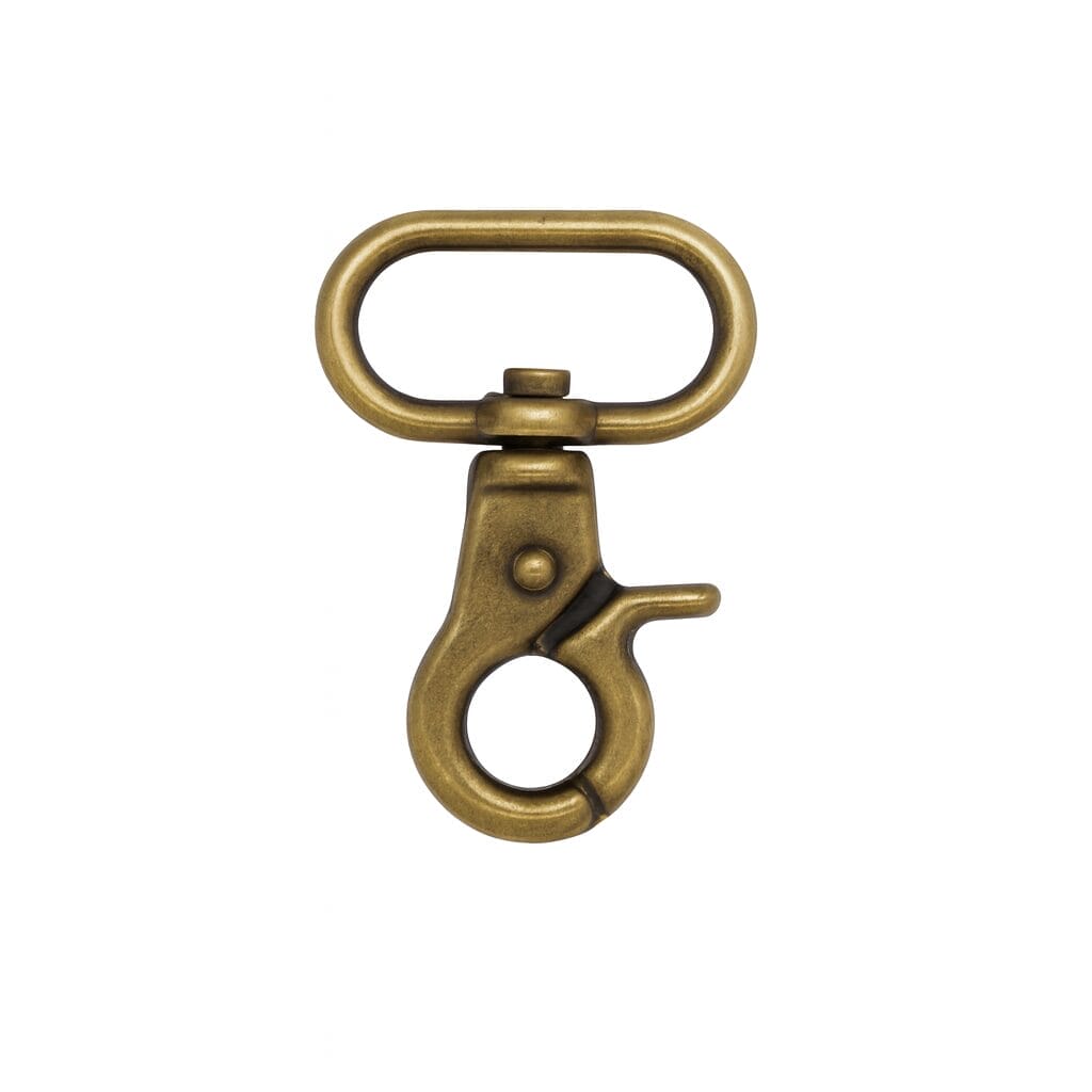lobster-claw-swivel-snap-hook-y1967-brushed-Antique brass