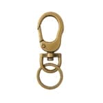 Y1594 Keyring with Swivel Snap Hook in Brushed Pewter finish by Avetco, nickel-free and lead-free,sold in 10pcs pack