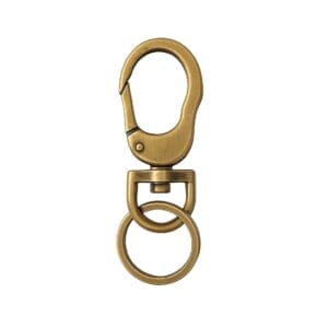 Y1594 Keyring with Swivel Snap Hook in Brushed Pewter finish by Avetco, nickel-free and lead-free,sold in 10pcs pack