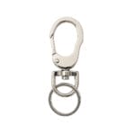 Y1594 Keyring with Swivel Snap Hook in Nickel finish by Avetco, nickel-free and lead-free, sold in 10pcs pack