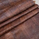 Hektor-Cognac-Snake Embossed-Cow Leather-Avetco
