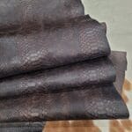 Hektor-Java Brown-Snake Embossed-Cow Leather-Avetco | Avetco Leather Hides and Eva Foam Hektor-Java Brown-Snake Embossed-Cow Leather-Avetco