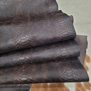 Hektor-Java Brown-Snake Embossed-Cow Leather-Avetco