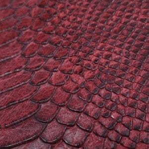 Hektor-Red-Snake Embossed-Cow Leather-Avetco