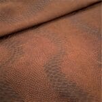 Viking Milkyway Snake Embossed Cow Leather in Amber Glow Brown – Avetco