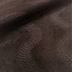 Viking Milkyway Snake Embossed Cow Leather in JAVA Brown – Avetco