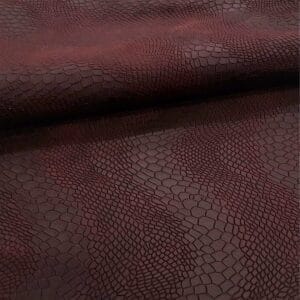 Viking Milkyway Snake Embossed Cow Leather in Red Plum – Avetco