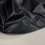 Bernard Oily Pull-Up Cowhide Leather – Black drape showing pull-up grain