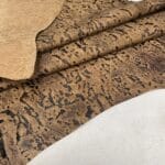 Ember Rock embossed cow leather – reverse embossed flesh side