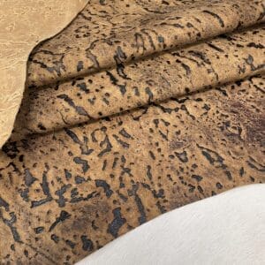Stone Age Collection – Ember Rock embossed cow leather hide