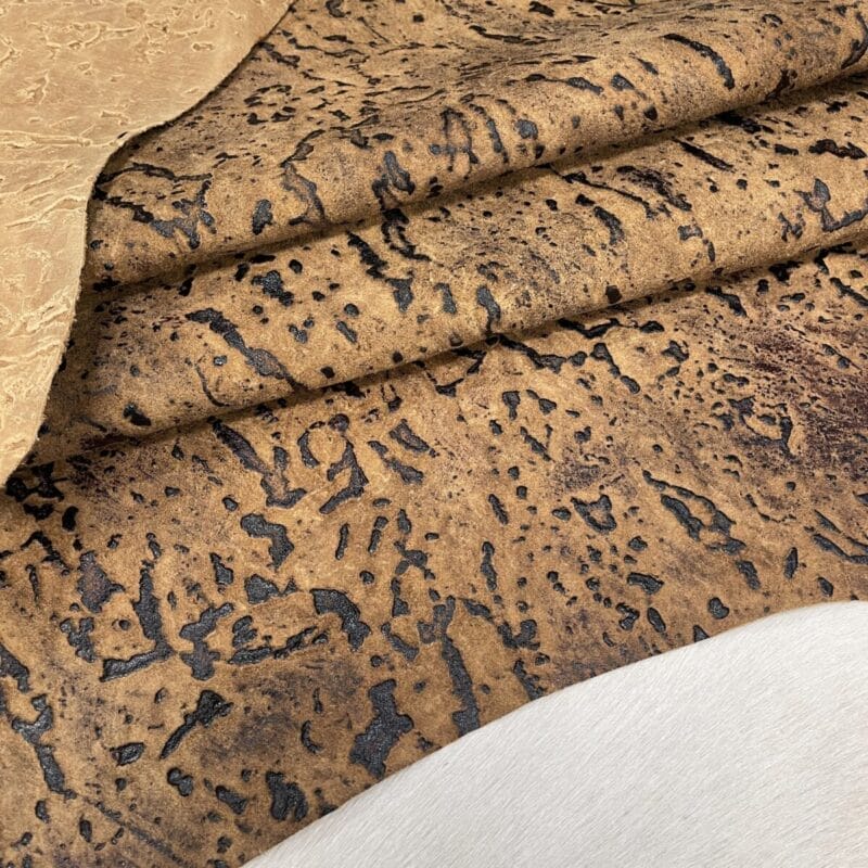Stone Age Collection – Ember Rock embossed cow leather hide