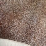 Stone Age Rusted Terrain cow leather – grain emboss close-up