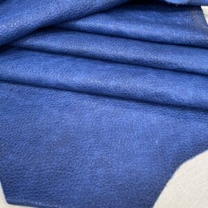 Reina Pebble Embossed Cow Leather 3 oz Dazzling Blue Embossed Hide