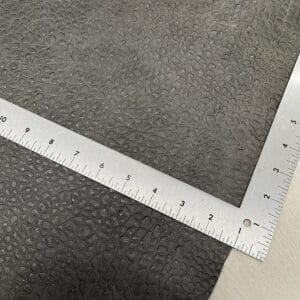 Matt Peak Embossed Cow Leather 3 oz Neutral Gray Elephant Print