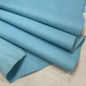 Milano Step Perforated Cow Leather 3 oz Angel Blue