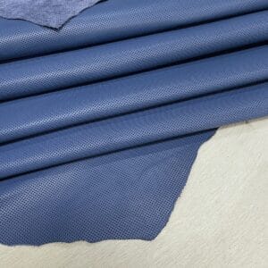 Milano Step Perforated Cow Leather 3 oz Moonlight Blue