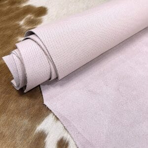 Milano Step Perforated Cow Leather 3 oz Rose Water