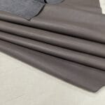 Milano Step Perforated Cow Leather 3 oz Steel Gray