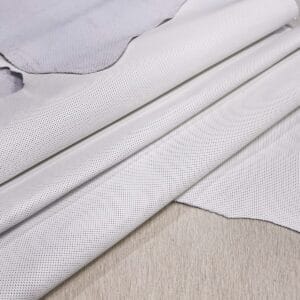Milano Step Perforated Cow Leather 3 oz White