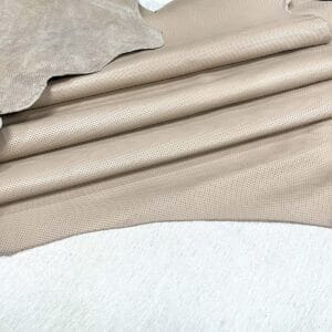 Milano Step Perforated Cow Leather 3 oz Warm Sand