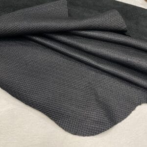 Havana Basket Embossed Cow Leather 3 oz Black Basket Weave