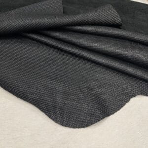 Havana Basket Embossed Cow Leather 3 oz Black Basket Weave