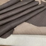 Havana Basket Embossed Cow Leather 3 oz Iron Gray Basket Weave