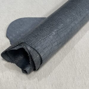 Alligator Belly Embossed Cow Leather 3 oz Stormy Weather