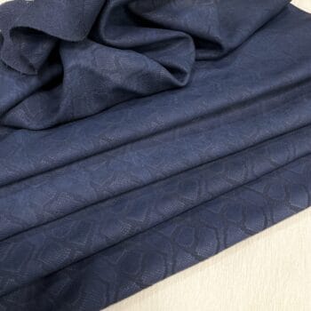 Touch Sniper Snake Embossed Cow Leather 3.5 oz Dark Denim