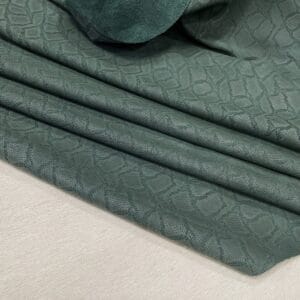 Touch Sniper Snake Embossed Cow Leather 3.5 oz Hunter Green