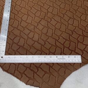 Touch Sniper Snake Embossed Cow Leather 3.5 oz Rustic Brown