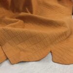 Klips- Burnt Orange-Cow Leather Embossed-Avetco 2 | Avetco Leather Hides and Eva Foam Klips Croco Belly Embossed Collection - Cow Nubuck Leather 3 oz in Burnt Orange – Avetco