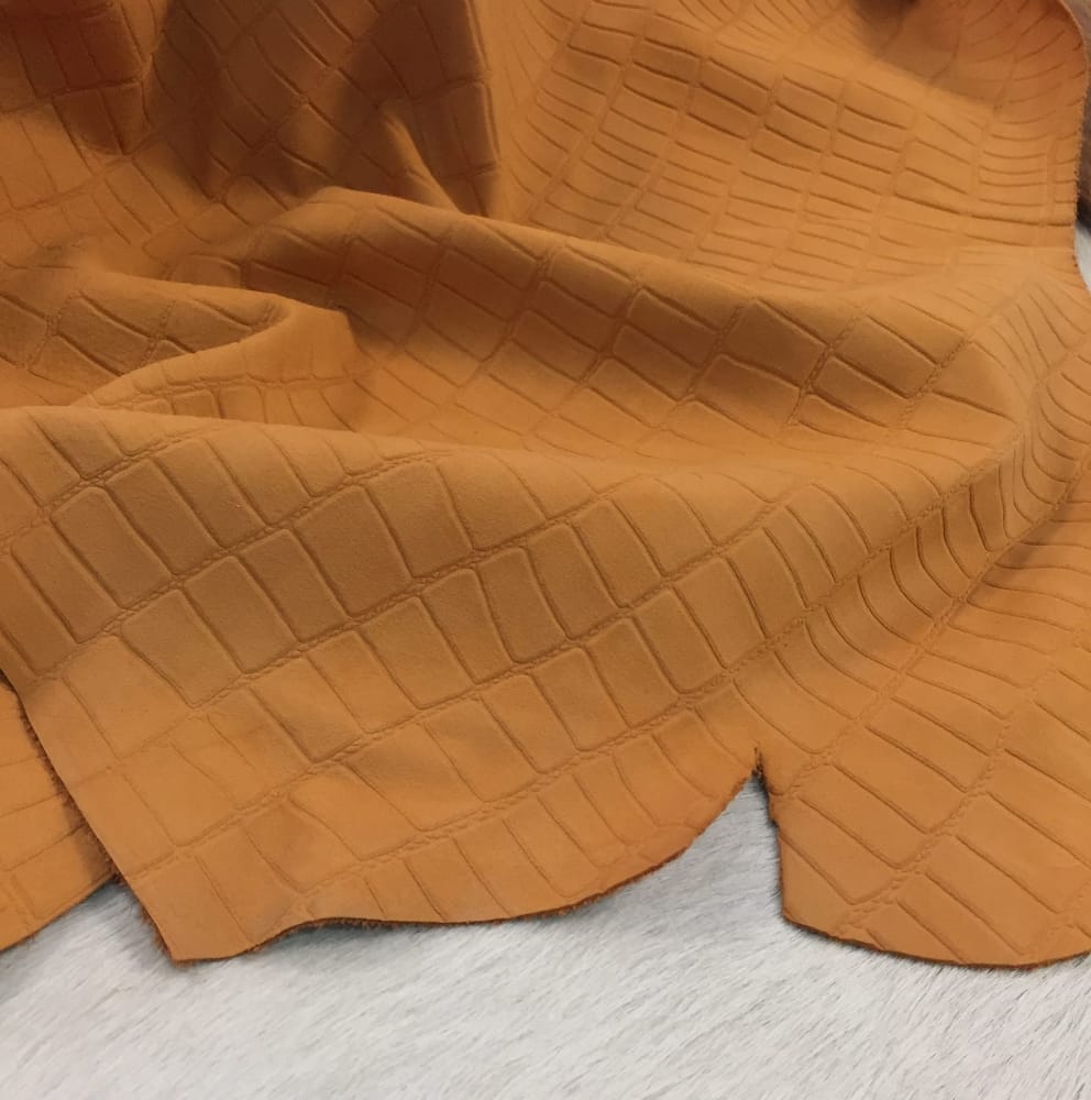 Klips- Burnt Orange-Cow Leather Embossed-Avetco 2