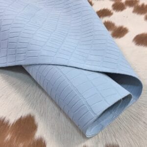 Klips Croco Belly Embossed Collection - Cow Nubuck Leather 3 oz in Winter Sky – Avetco