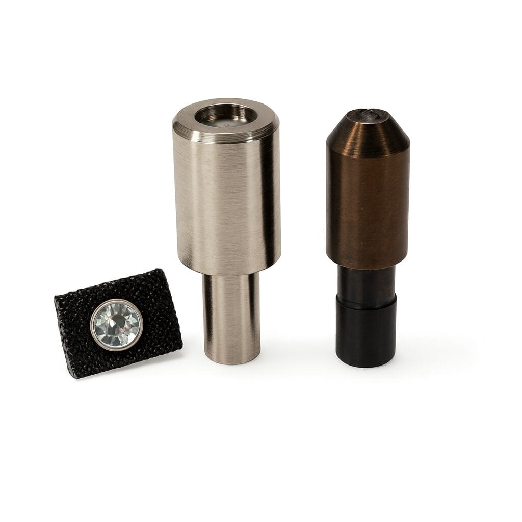 Die Setter Tooling Set for NH118 Crystal Rhinestone Rivets – 9.4 mm Inserts – Avetco