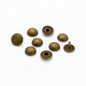 R588 Dome Rivets Antique Brass - 11.5mm 12.5mm