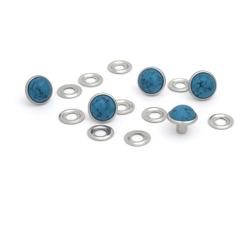 Acrylic Turquoise Stone Rivets