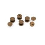 antique brass chicago screw post 10x4mm flat head for handbags and accessories
